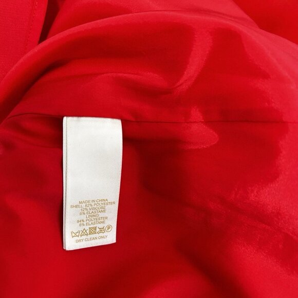 Kate Spade Fit & Flare Sleeveless Dress Women's Size 12 Red Lined Feminine Chic - Picture 9 of 10